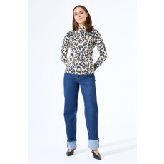 GARCIA GARCIA 25H TOP MOCK NECK ANIMAL ALMOND