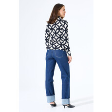 GARCIA GARCIA 25H TOP MOCK NECK BLACK COMBO