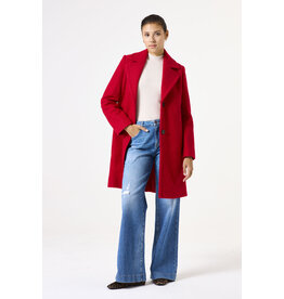GARCIA GARCIA 25H MANTEAU LONG BOUCLE TRUE RED