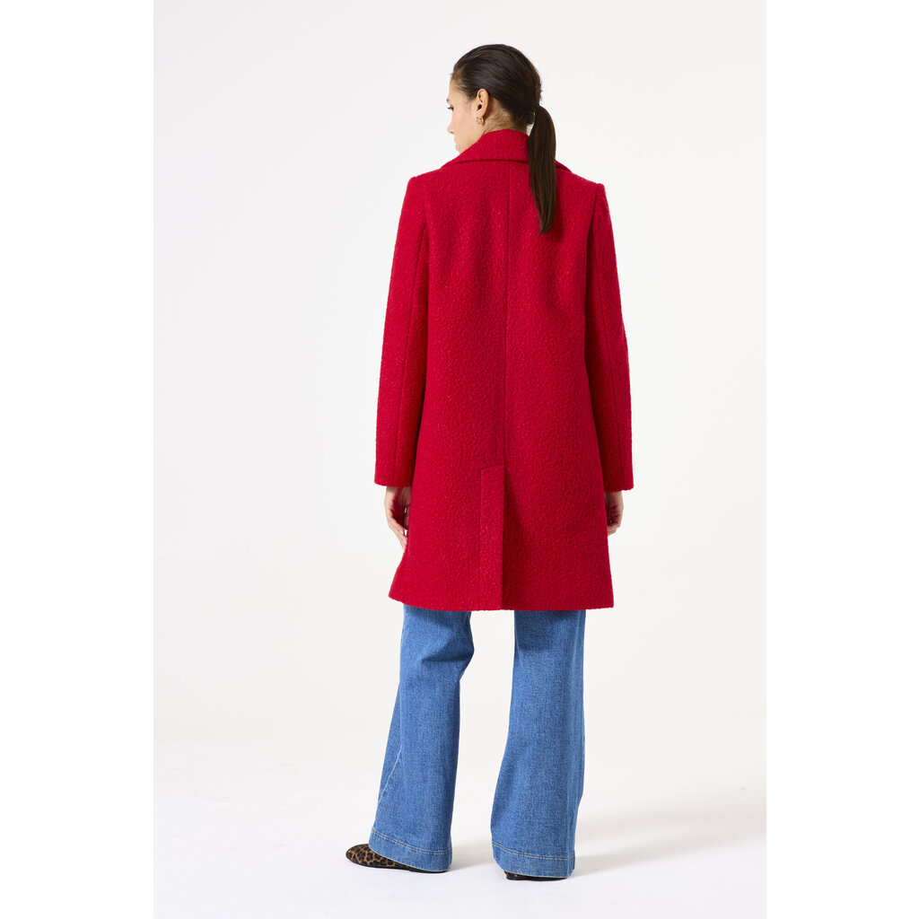 GARCIA GARCIA 25H MANTEAU LONG BOUCLE TRUE RED