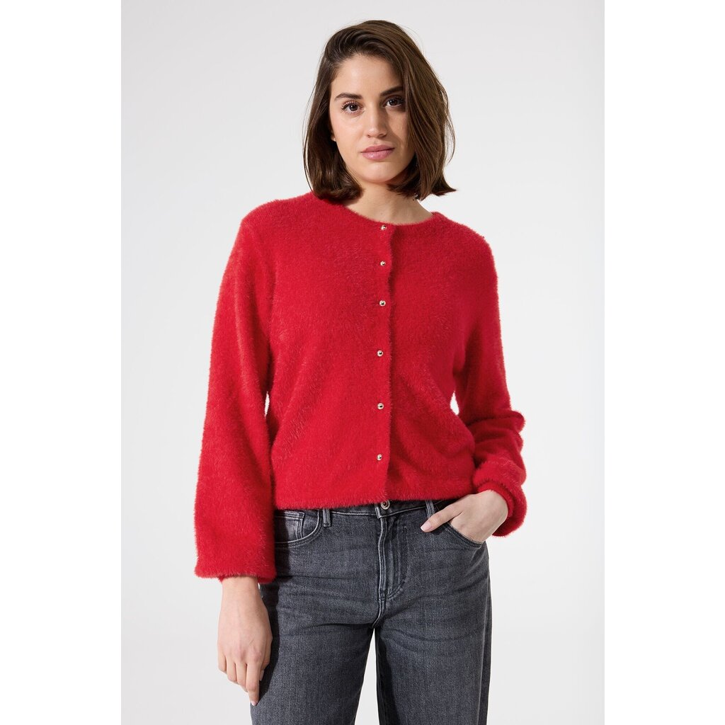 GARCIA GARCIA 25H CARDIGAN TRICOT DOUX TRUE RED