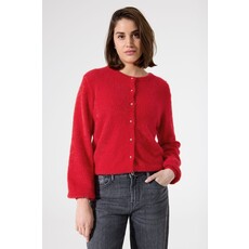 GARCIA GARCIA 25H CARDIGAN TRICOT DOUX TRUE RED