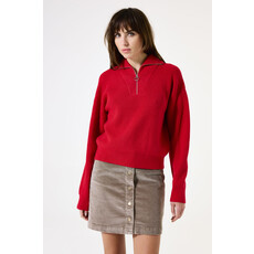 GARCIA GARCIA 25H CHANDAIL TRICOT COL ZIP TRUE RED