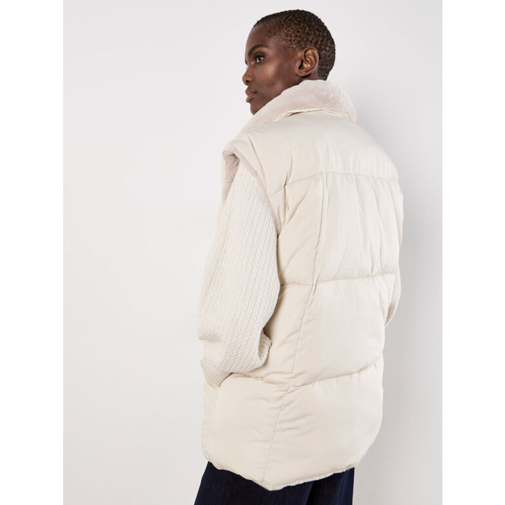 APRICOT APRICOT 25H VESTE S MANCHES AMPLE REVERSIBLE STONE