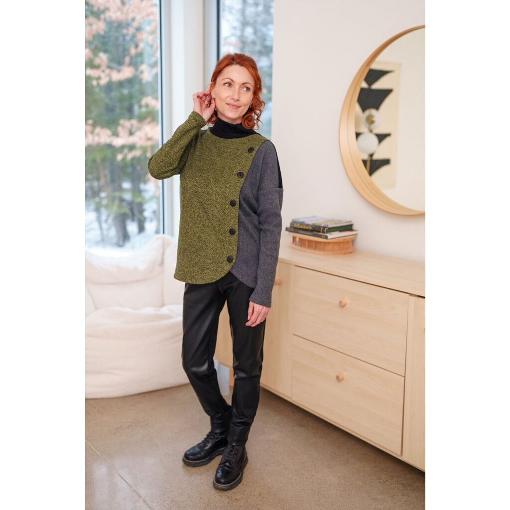 RIEN NE SE PERD TOUT SE CREE RIEN NE SE PERD 25H CHANDAIL CHEVREFEUILLE SAUGE