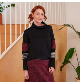 RIEN NE SE PERD TOUT SE CREE RIEN NE SE PERD 25H CHANDAIL CHICOUTE NOIR/MERLOT