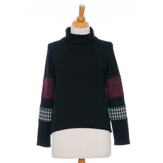 RIEN NE SE PERD TOUT SE CREE RIEN NE SE PERD 25H CHANDAIL CHICOUTE NOIR/MERLOT