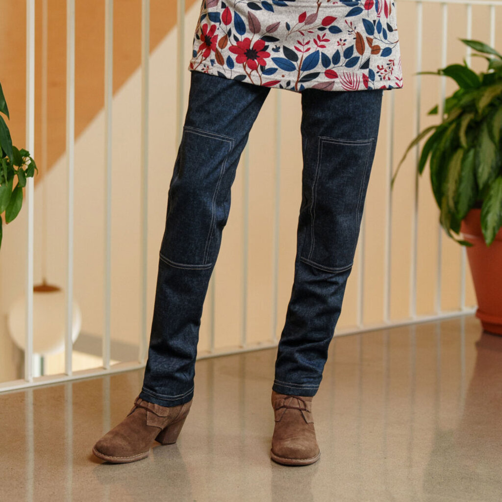 RIEN NE SE PERD TOUT SE CREE RIEN NE SE PERD 25H PANTALON CYPRES BLEU DENIM