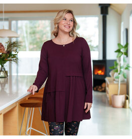 RIEN NE SE PERD TOUT SE CREE RIEN NE SE PERD 25H TUNIQUE ARGOUSIER MERLOT