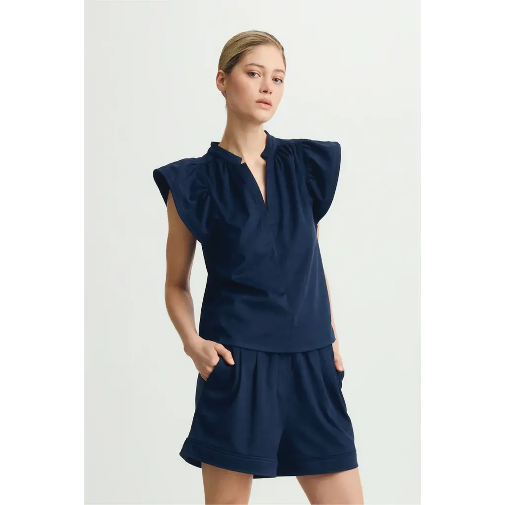 MELISSA NEPTON MELISSA NEPTON 25H TOP VENORA SUEDE MARINE