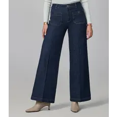 LOLA JEANS LOLA JEANS 25H MILAN HR WIDE LEG 32'' DARK RINSE WASH