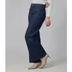 LOLA JEANS LOLA JEANS 25H MILAN HR WIDE LEG 32'' DARK RINSE WASH