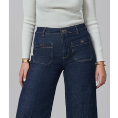 LOLA JEANS LOLA JEANS 25H MILAN HR WIDE LEG 32'' DARK RINSE WASH