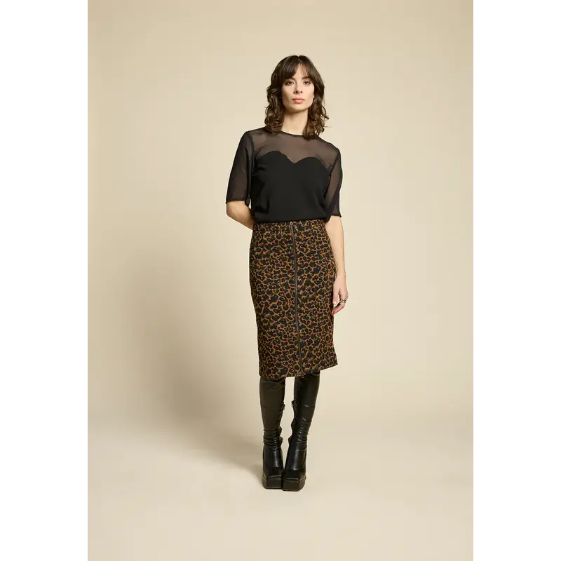 COKLUCH COKLUCH 25H JUPE REFLEXIONS GOLD/NOIR