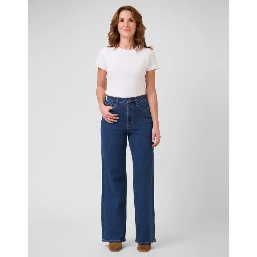 YOGA JEANS YOGA JEANS 25H LILY WIDE LEG HIGH RISE 32'' HERITAGE BLUE