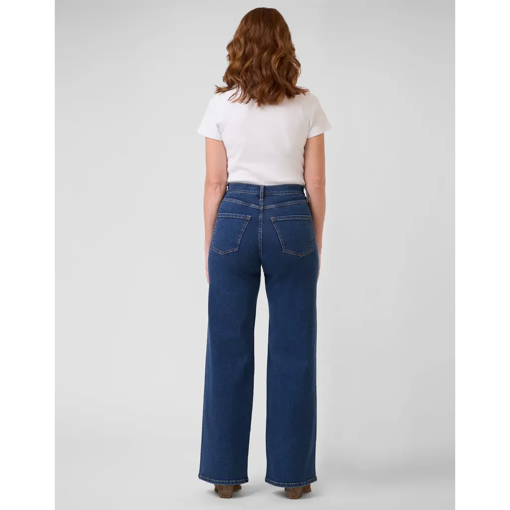 YOGA JEANS YOGA JEANS 25H LILY WIDE LEG HIGH RISE 32'' HERITAGE BLUE