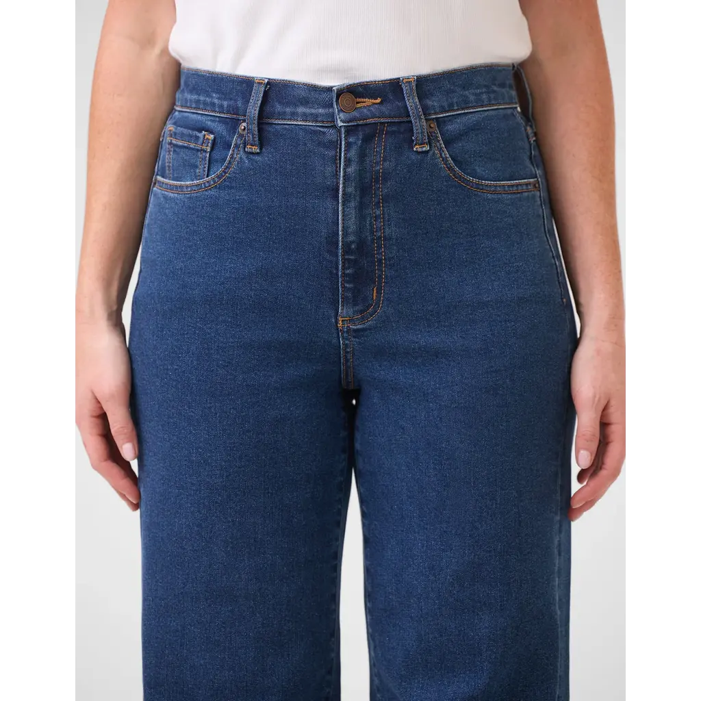 YOGA JEANS YOGA JEANS 25H LILY WIDE LEG HIGH RISE 32'' HERITAGE BLUE