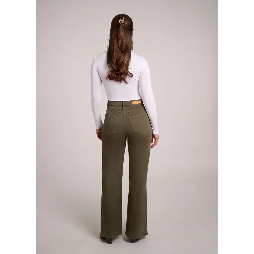 YOGA JEANS YOGA JEANS 25H LILY WIDE HIGH RISE 32'' WONDERGRASS