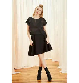 MELOW DESIGN MELOW 25H JUPE COURTE LUCILLE NOIR