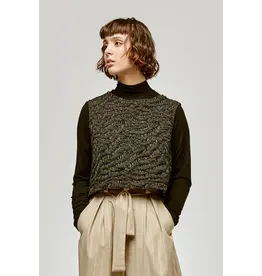 MARIGOLD MARIGOLD 25H HAUT CAMI BOSTON JACQUARD NOIR/OR