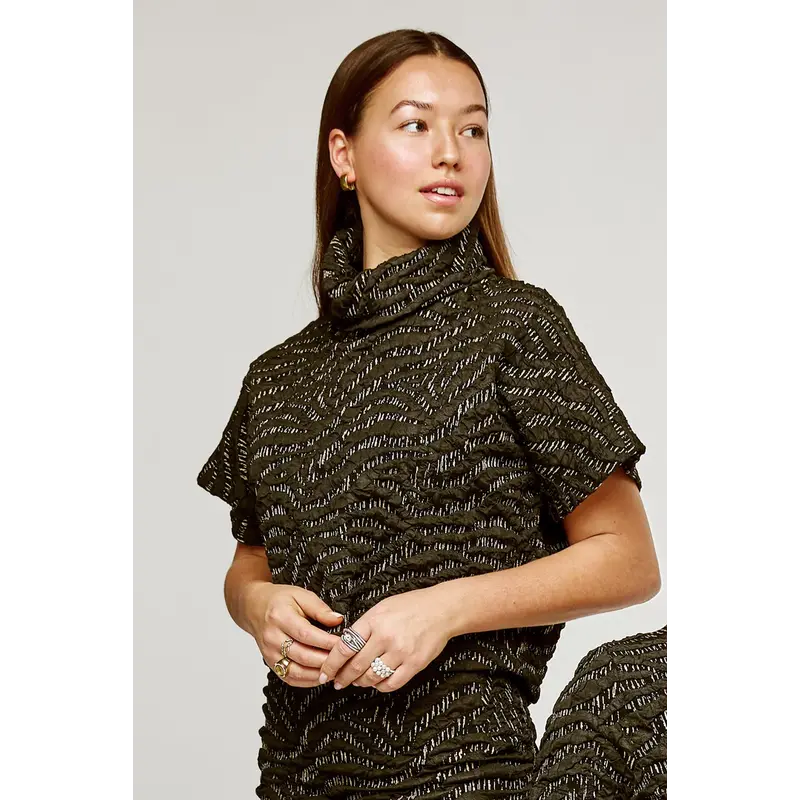 MARIGOLD MARIGOLD 25H HAUT MERCEDES JACQUARD NOIR/OR