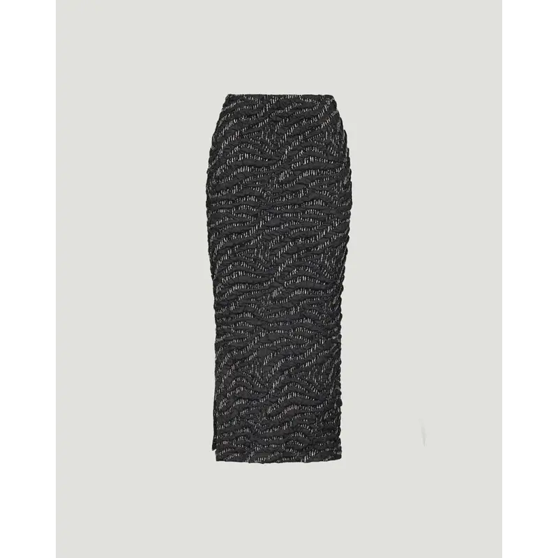 MARIGOLD MARIGOLD 25H JUPE GARANCE JACQUARD NOIR/OR