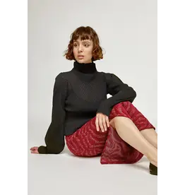 MARIGOLD MARIGOLD 25H JUPE GARANCE JACQUARD ROUGE/OR