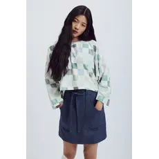 EVE GRAVEL EVE GRAVEL 25H JUPE COURTE AURORE MARINE