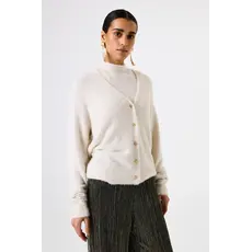 GARCIA GARCIA 25H CARDIGAN DOUX ECRU BOUTONS DORES