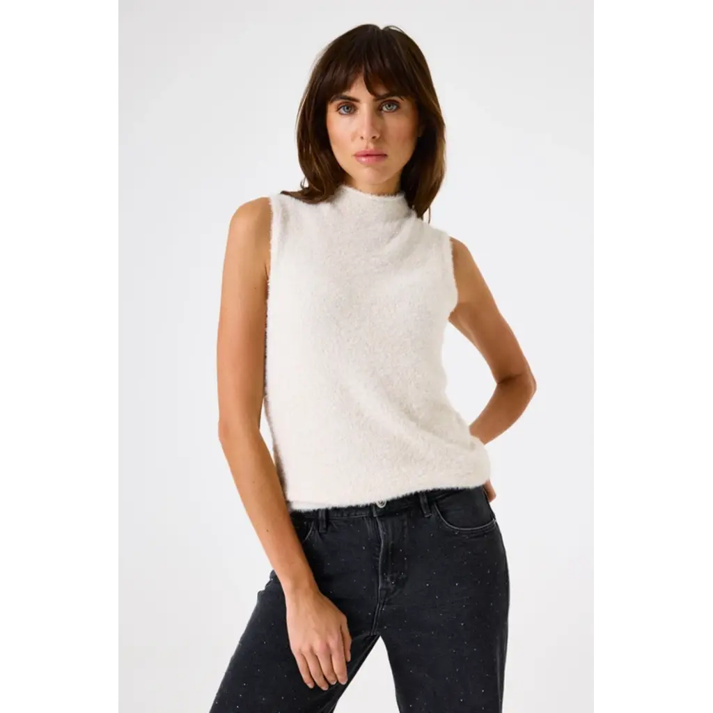 GARCIA GARCIA 25H TOP S MANCHES DOUX ECRU