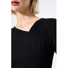 GARCIA GARCIA 25H TOP COL ASYMETRIQUE FRONCE NOIR