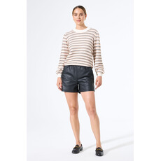 GARCIA GARCIA 25H SHORT TAILLE ELASTIQUE EFFET CUIR NOIR