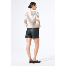 GARCIA GARCIA 25H SHORT TAILLE ELASTIQUE EFFET CUIR NOIR