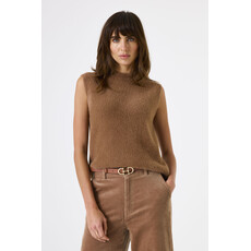 GARCIA GARCIA 25H DEBARDEUR COTELE DOUX BRUN