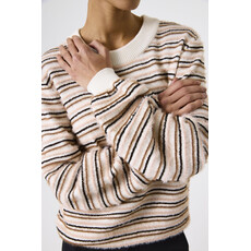 GARCIA GARCIA 25H PULL CREWNECK RAYE IVOIRE