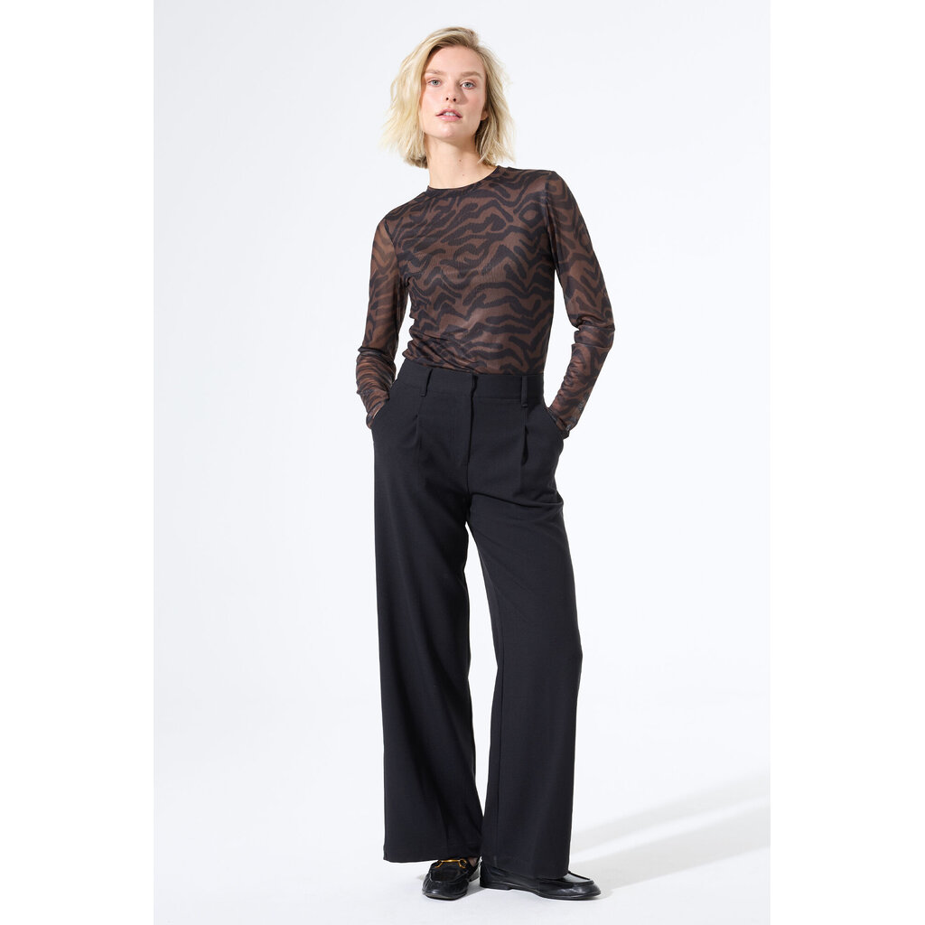 GARCIA GARCIA 25H TOP MESH MOTIFS NOIR/BRUN