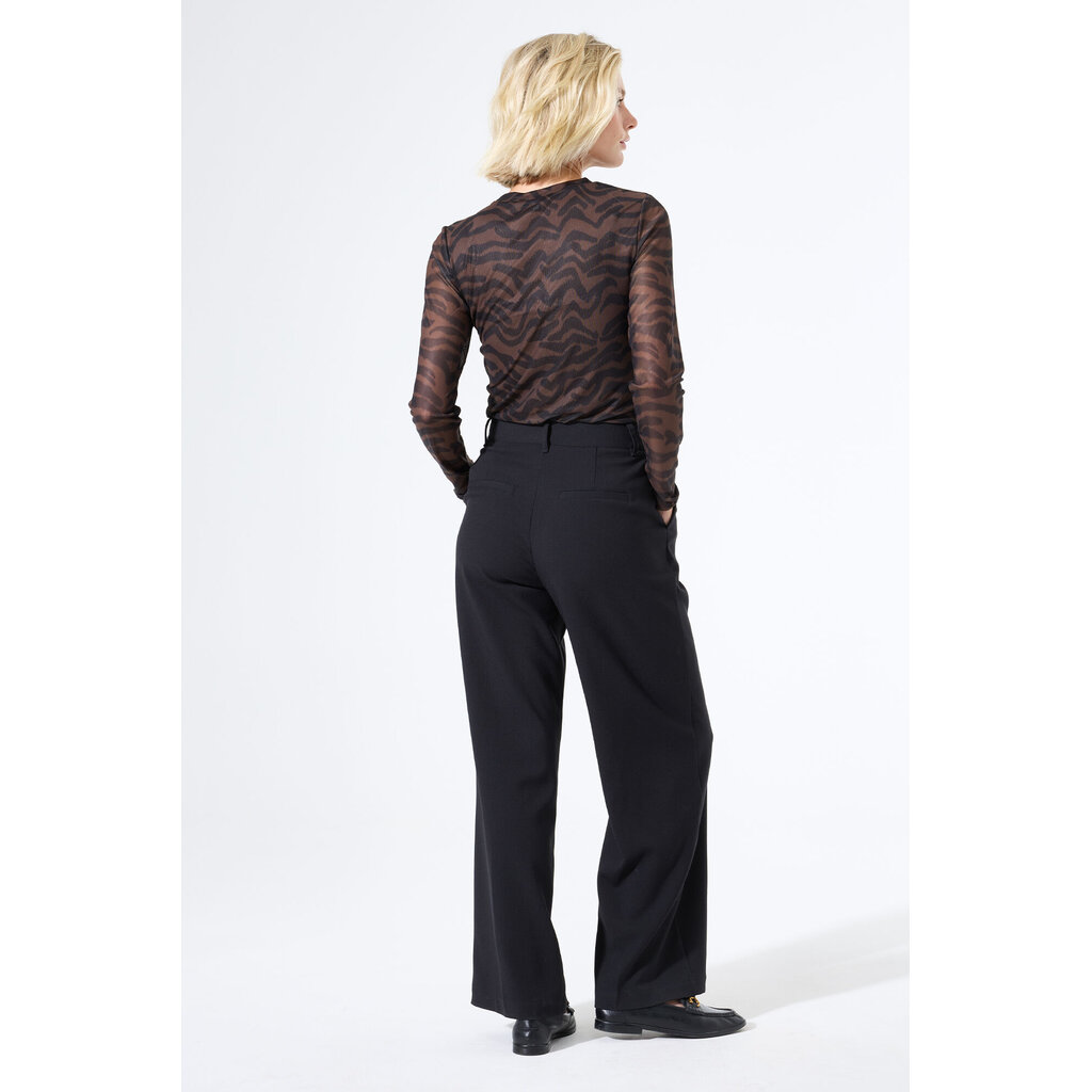 GARCIA GARCIA 25H TOP MESH MOTIFS NOIR/BRUN