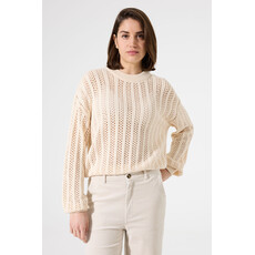 GARCIA GARCIA 25H PULL TRICOT LEGER AJOURE CREME