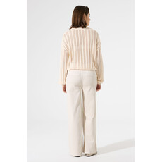 GARCIA GARCIA 25H PULL TRICOT LEGER AJOURE CREME