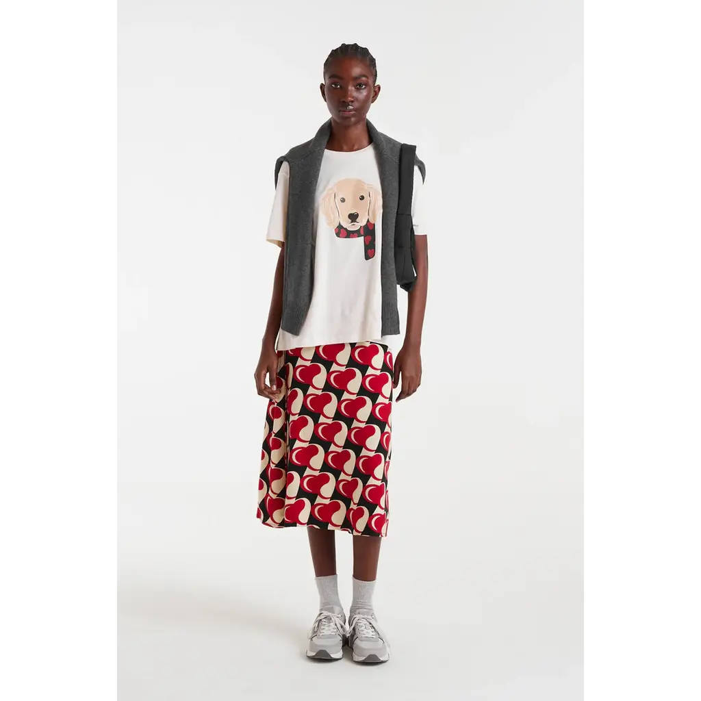 COMPANIA FANTASTICA COMPANIA 25H TSHIRT CHIEN CREME