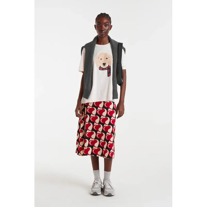 COMPANIA FANTASTICA COMPANIA 25H TSHIRT CHIEN CREME