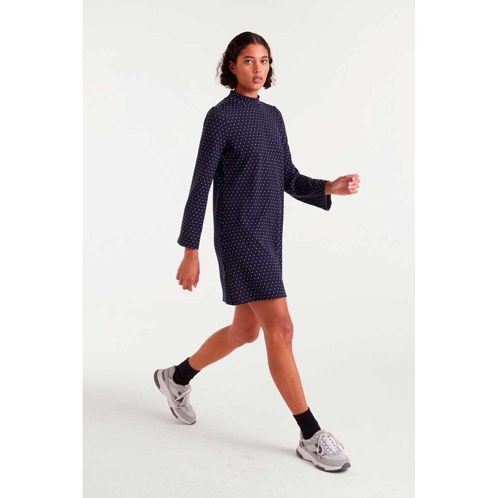 COMPANIA FANTASTICA COMPANIA 25H ROBE COURTE MINI POIS MARINE/BLANC