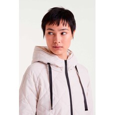 COMPANIA FANTASTICA COMPANIA 25H MANTEAU MATELASSE CAPUCHON IVOIRE