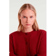 COMPANIA FANTASTICA COMPANIA 25H CARDIGAN BOUTONS FLEURS ROUGE