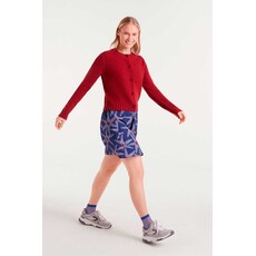 COMPANIA FANTASTICA COMPANIA 25H CARDIGAN BOUTONS FLEURS ROUGE