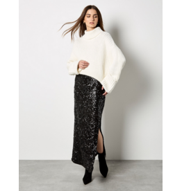 APRICOT APRICOT 25H PULL TRICOT EPAIS POIGNETS LARGES CREME