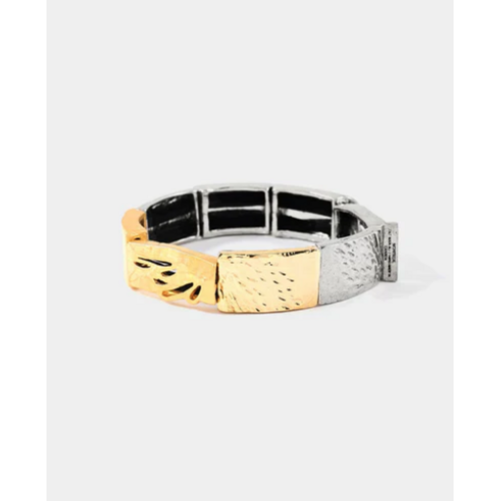 ANNE MARIE CHAGNON AM CHAGNON BRACELET SOLAR 2 TONS OR/ARGENT