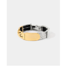 ANNE MARIE CHAGNON AM CHAGNON BRACELET SOLAR 2 TONS OR/ARGENT