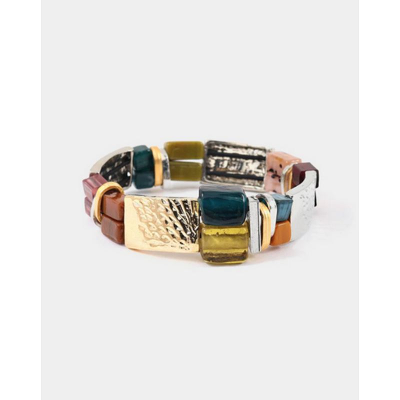 ANNE MARIE CHAGNON AM CHAGNON BRACELET MAIA OR/ARGENT FALL BLOSSOM