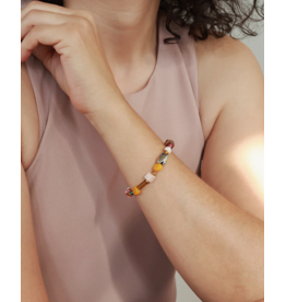 ANNE MARIE CHAGNON AM CHAGNON BRACELET CAPELLA ARGENT MOKA MOUSSE